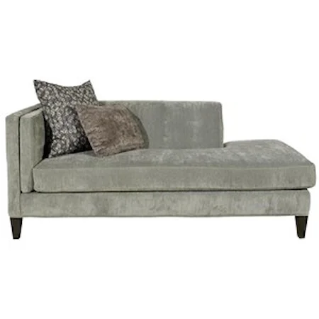 Traditional One Arm Sofa with Tufting